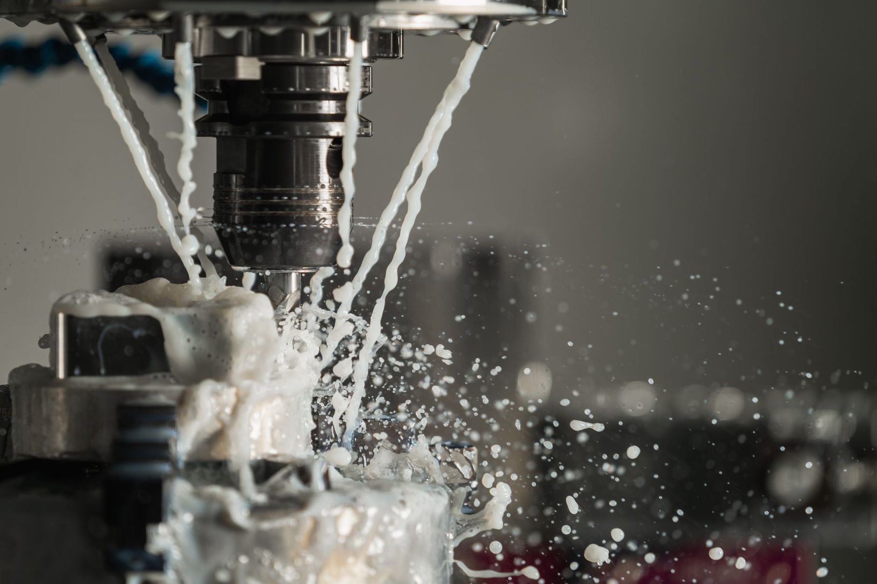 Usinage avec refroidissement à l'eau